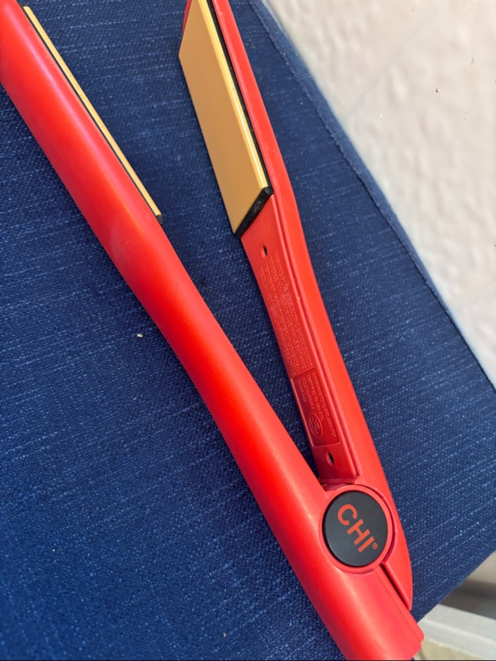 CHI Red Mini Ceramic Flat Iron - Travel-Friendly Hair Straightener